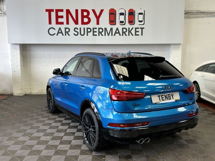 Audi Q3 2.0 TDI Black Edition SUV 5dr Diesel S Tronic quattro Euro 6 (s/s) (184 ps) SUV Diesel BLUE