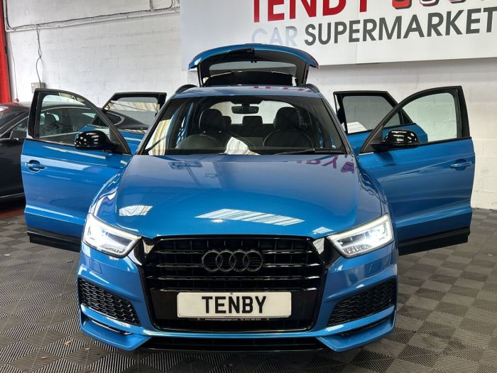 Audi Q3 2.0 TDI Black Edition SUV 5dr Diesel S Tronic quattro Euro 6 (s/s) (184 ps) SUV Diesel BLUE