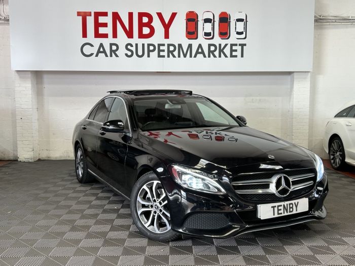 Mercedes-Benz C Class 2.1 C220d Sport (Premium Plus) Saloon 4dr Diesel G-Tronic+ Euro 6 (s/s) (170 ps) Saloon Diesel BLACK