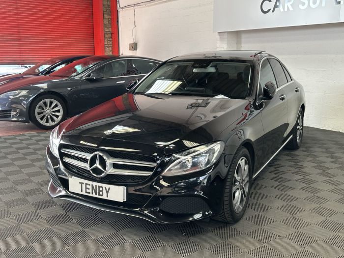 Mercedes-Benz C Class 2.1 C220d Sport (Premium Plus) Saloon 4dr Diesel G-Tronic+ Euro 6 (s/s) (170 ps) Saloon Diesel BLACK