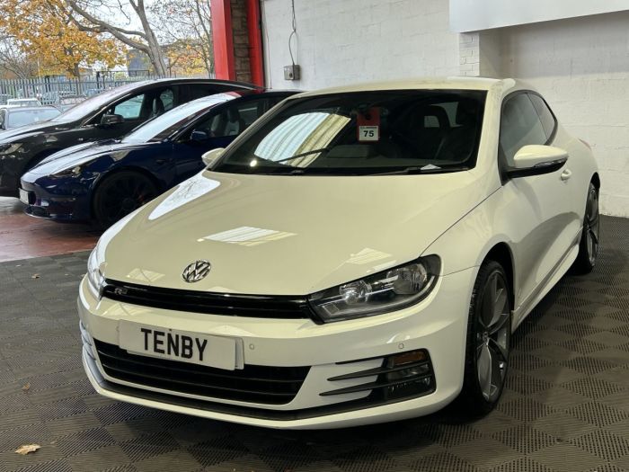 Volkswagen Scirocco 2.0 TDI BlueMotion Tech R-Line Hatchback 3dr Diesel DSG Euro 6 (s/s) (150 ps) Hatchback Diesel WHITE