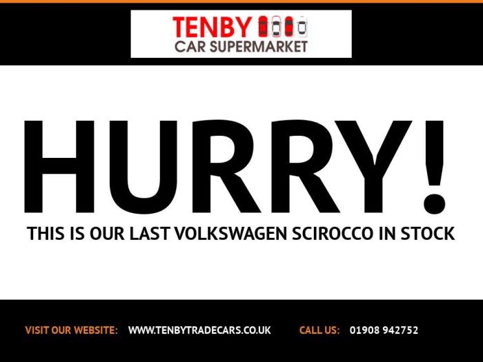 Volkswagen Scirocco 2.0 TDI BlueMotion Tech R-Line Hatchback 3dr Diesel DSG Euro 6 (s/s) (150 ps) Hatchback Diesel WHITE