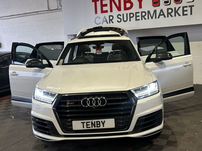 Audi SQ7 4.0 TDI V8 SUV 5dr Diesel Tiptronic quattro Euro 6 (s/s) (435 ps) SUV Diesel WHITE