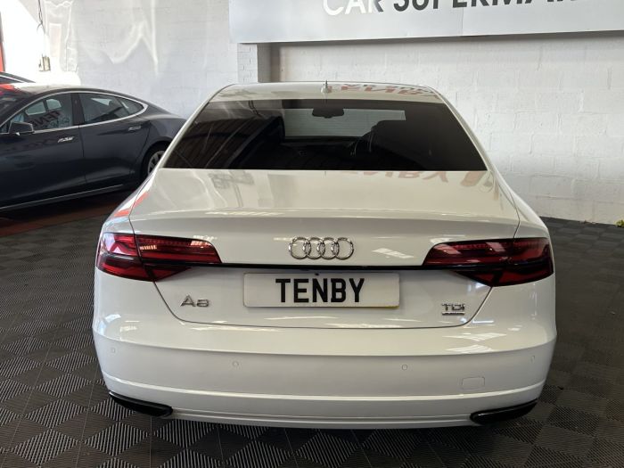 Audi A8 3.0 TDI V6 Black Edition Saloon 4dr Diesel Tiptronic quattro Euro 6 (s/s) (262 ps) Saloon Diesel WHITE