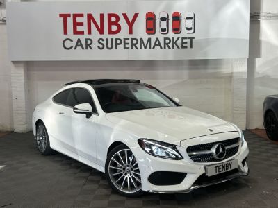 Mercedes-Benz C Class 2.1 C220d AMG Line (Premium Plus) Coupe 2dr Diesel G-Tronic+ Euro 6 (s/s) (170 ps) Coupe Diesel WHITEMercedes-Benz C Class 2.1 C220d AMG Line (Premium Plus) Coupe 2dr Diesel G-Tronic+ Euro 6 (s/s) (170 ps) Coupe Diesel WHITE at Motor Finance 4u Tunbridge Wells