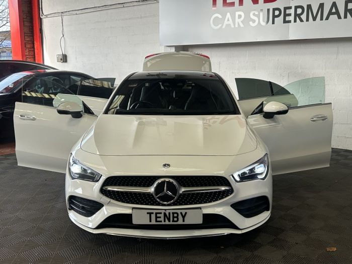 Mercedes-Benz CLA 1.3 CLA200 AMG Line (Premium Plus) Coupe 4dr Petrol 7G-DCT Euro 6 (s/s) (163 ps) Saloon Petrol WHITE