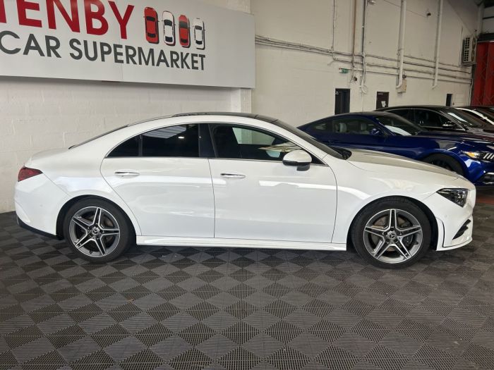 Mercedes-Benz CLA 1.3 CLA200 AMG Line (Premium Plus) Coupe 4dr Petrol 7G-DCT Euro 6 (s/s) (163 ps) Saloon Petrol WHITE