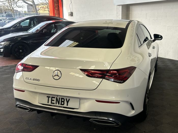 Mercedes-Benz CLA 1.3 CLA200 AMG Line (Premium Plus) Coupe 4dr Petrol 7G-DCT Euro 6 (s/s) (163 ps) Saloon Petrol WHITE