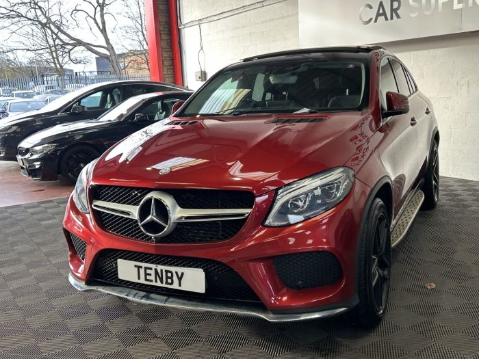 Mercedes-Benz GLE 3.0 GLE350d V6 AMG Line (Premium Plus) Coupe 5dr Diesel G-Tronic 4MATIC Euro 6 (s/s) (258 ps) SUV Diesel RED