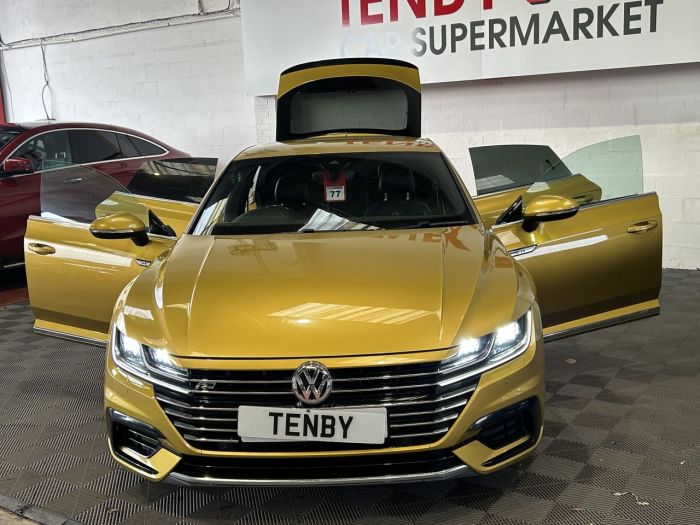 Volkswagen Arteon 2.0 TSI R-Line Fastback 5dr Petrol DSG Euro 6 (s/s) (190 ps) Hatchback Petrol YELLOW