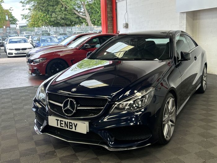 Mercedes-Benz E Class 3.0 E 350 D AMG LINE EDITION 2d 255 BHP Coupe Diesel BLUE