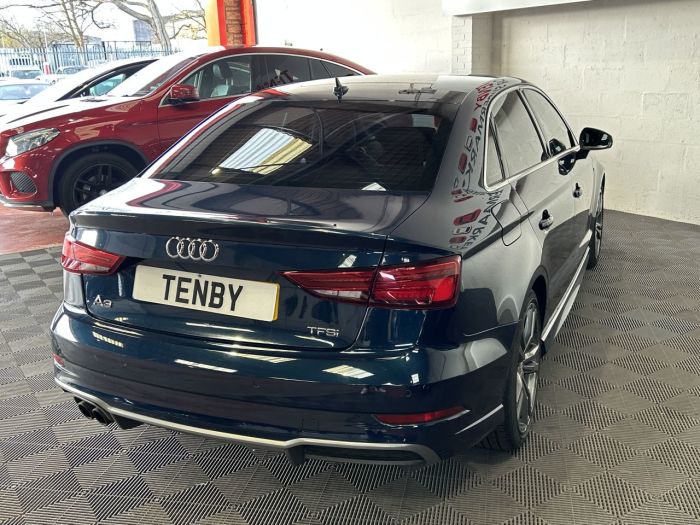 Audi A3 1.4 TFSI CoD S line Saloon 4dr Petrol S Tronic Euro 6 (s/s) (150 ps) Saloon Petrol BLUE