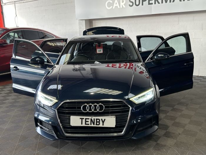 Audi A3 1.4 TFSI CoD S line Saloon 4dr Petrol S Tronic Euro 6 (s/s) (150 ps) Saloon Petrol BLUE