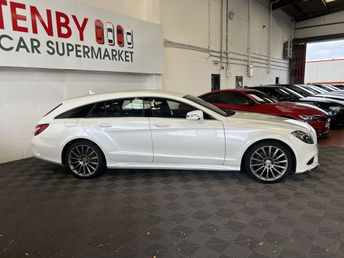 Mercedes-Benz CLS-Class 2.1 CLS220d AMG Line Shooting Brake 5dr Diesel G-Tronic+ Euro 6 (s/s) (177 ps) Estate Diesel WHITE