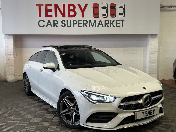 Mercedes-Benz CLA 1.3 CLA180 AMG Line (Premium Plus 2) Shooting Brake 5dr Petrol 7G-DCT Euro 6 (s/s) (136 ps) Estate Petrol WHITE