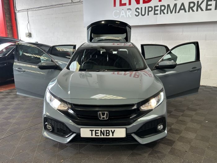 Honda Civic 1.0 VTEC Turbo SR Hatchback 5dr Petrol CVT Euro 6 (s/s) (129 ps) Hatchback Petrol GREY