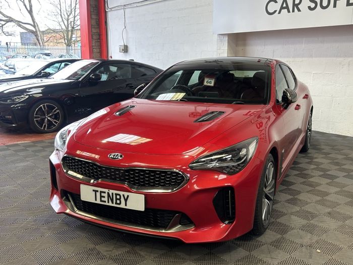 Kia Stinger 2.0 T-GDi GT-Line S Gran Turismo 5dr Petrol Auto Euro 6 (s/s) (242 bhp) Hatchback Petrol RED