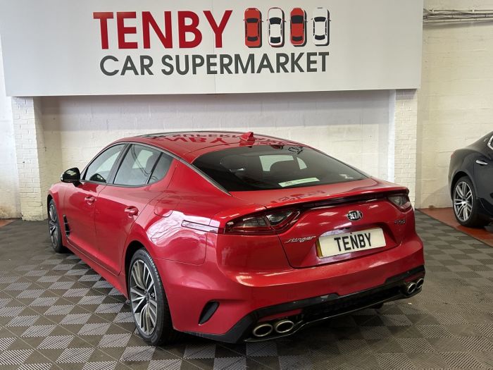 Kia Stinger 2.0 T-GDi GT-Line S Gran Turismo 5dr Petrol Auto Euro 6 (s/s) (242 bhp) Hatchback Petrol RED