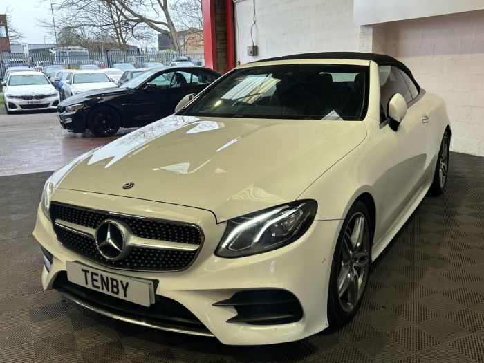 Mercedes-Benz E Class 2.0 E220d AMG Line (Premium) Cabriolet 2dr Diesel G-Tronic+ Euro 6 (s/s) (194 ps) Convertible Diesel WHITE