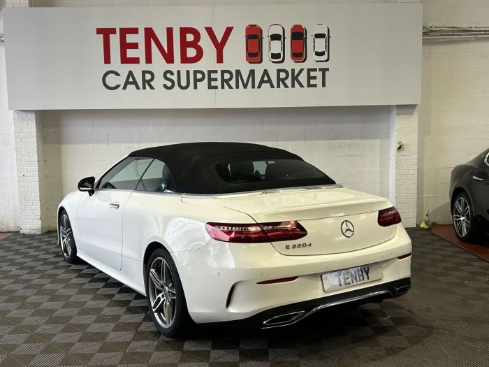 Mercedes-Benz E Class 2.0 E220d AMG Line (Premium) Cabriolet 2dr Diesel G-Tronic+ Euro 6 (s/s) (194 ps) Convertible Diesel WHITE