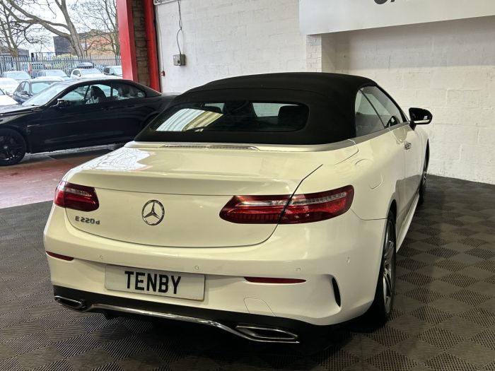 Mercedes-Benz E Class 2.0 E220d AMG Line (Premium) Cabriolet 2dr Diesel G-Tronic+ Euro 6 (s/s) (194 ps) Convertible Diesel WHITE