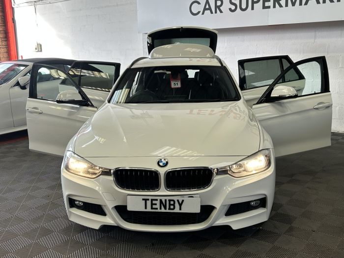 BMW 3 Series 2.0 320d M Sport Touring 5dr Diesel Auto Euro 6 (s/s) (190 ps) Estate Diesel WHITE