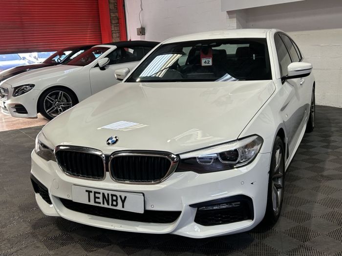 BMW 5 Series 2.0 520d M Sport Saloon 4dr Diesel Auto Euro 6 (s/s) (190 ps) Saloon Diesel WHITE