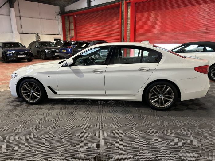 BMW 5 Series 2.0 520d M Sport Saloon 4dr Diesel Auto Euro 6 (s/s) (190 ps) Saloon Diesel WHITE