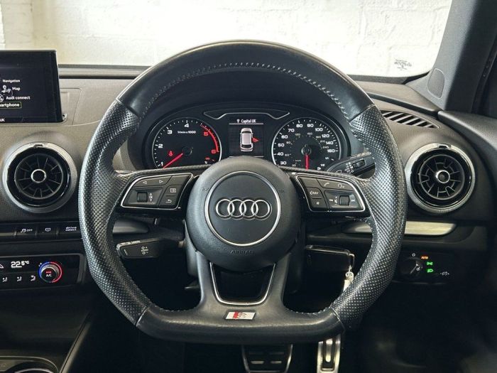 Audi A3 2.0 TDI Black Edition Sportback 5dr Diesel S Tronic quattro Euro 6 (s/s) (184 ps) Hatchback Diesel BLUE