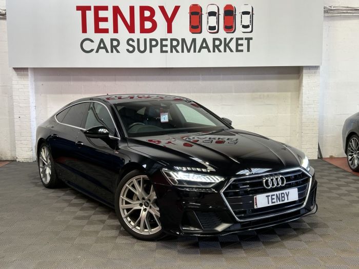 Audi A7 3.0 TDI V6 45 S line Sportback 5dr Diesel Tiptronic quattro Euro 6 (s/s) (231 ps) Hatchback Diesel BLACK