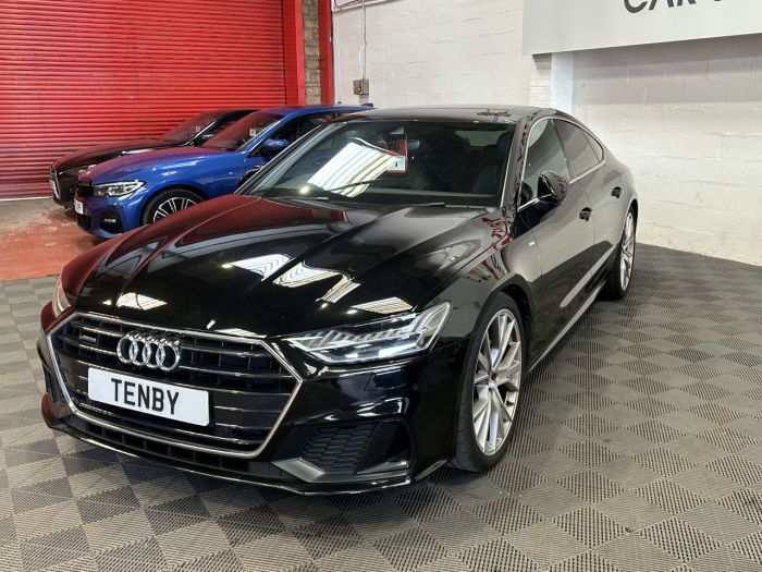 Audi A7 3.0 TDI V6 45 S line Sportback 5dr Diesel Tiptronic quattro Euro 6 (s/s) (231 ps) Hatchback Diesel BLACK