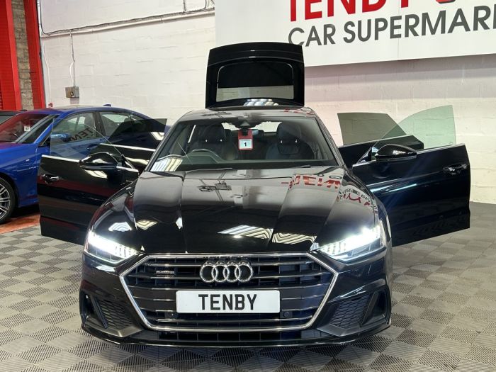 Audi A7 3.0 TDI V6 45 S line Sportback 5dr Diesel Tiptronic quattro Euro 6 (s/s) (231 ps) Hatchback Diesel BLACK