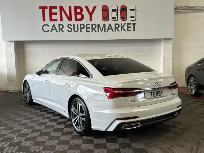 Audi A6 Saloon 3.0 TDI V6 50 S line Saloon 4dr Diesel Tiptronic quattro Euro 6 (s/s) (286 ps) Saloon Diesel WHITE