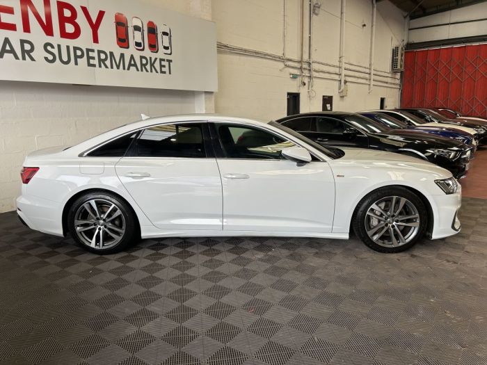 Audi A6 Saloon 3.0 TDI V6 50 S line Saloon 4dr Diesel Tiptronic quattro Euro 6 (s/s) (286 ps) Saloon Diesel WHITE