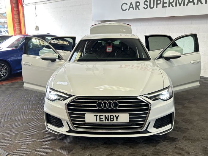 Audi A6 Saloon 3.0 TDI V6 50 S line Saloon 4dr Diesel Tiptronic quattro Euro 6 (s/s) (286 ps) Saloon Diesel WHITE