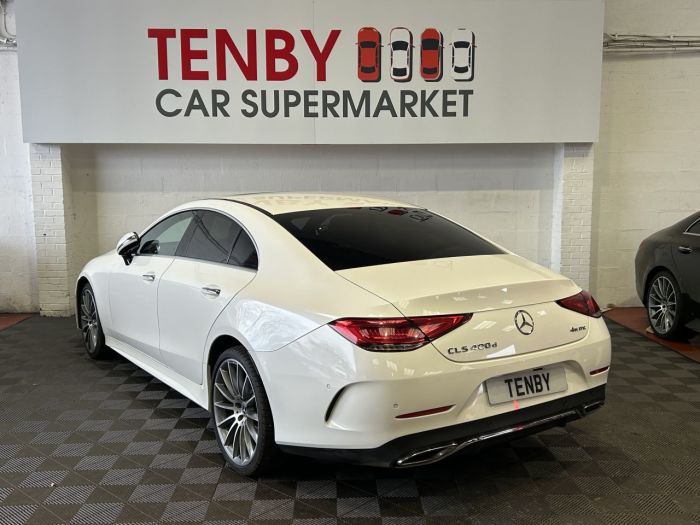 Mercedes-Benz CLS-Class 2.9 CLS400d AMG Line (Premium Plus) Coupe 4dr Diesel G-Tronic 4MATIC Euro 6 (s/s) (340 ps) Saloon Diesel WHITE