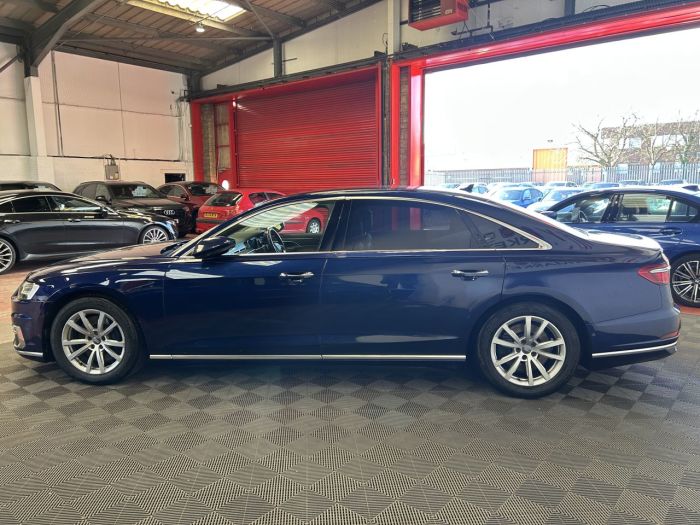 Audi A8 3.0 TFSI V6 55 Saloon 4dr Petrol Tiptronic quattro Euro 6 (s/s) LWB (340 ps) Saloon Petrol BLUE