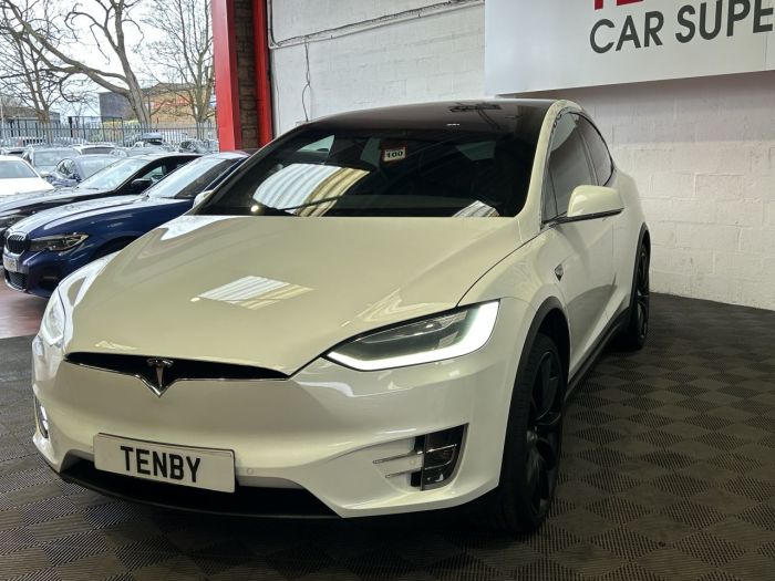 Tesla Model X P100DL (Dual Motor) SUV 5dr Electric Auto 4WDE (Ludicrous) (603 bhp) SUV Electric WHITE