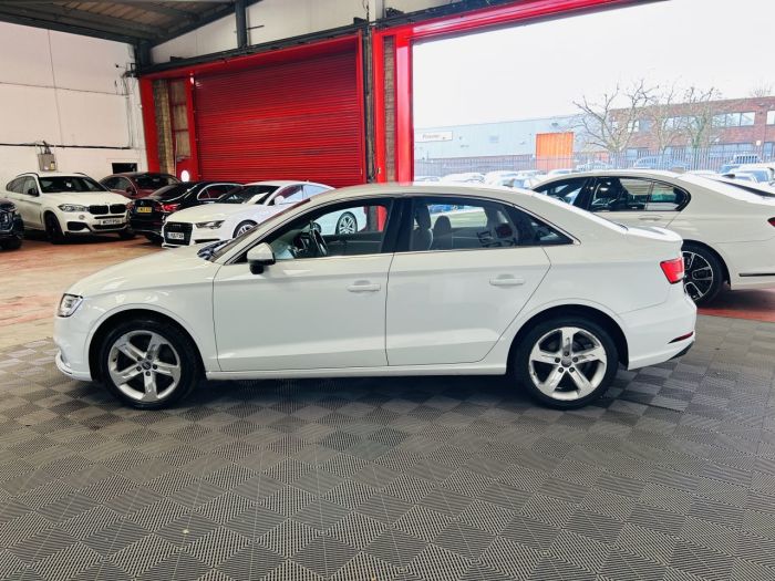 Audi A3 2.0 TDI Sport Saloon 4dr Diesel S Tronic Auto 6Spd quattro Euro 6 (s/s) (184 ps) Saloon Diesel WHITE