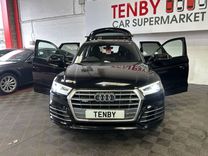 Audi Q5 2.0 TDI S line SUV 5dr Diesel S Tronic quattro Euro 6 (s/s) (190 ps) SUV Diesel BLACK